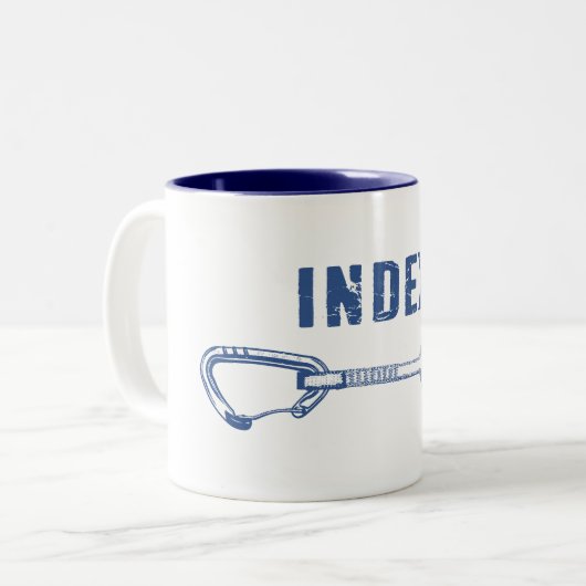 Index klimmen QuickDraw Tweekleurige Koffiemok (Voorkant links)