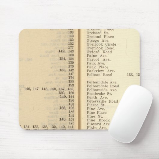 Index nieuwe rochelle muismat (Met muis)