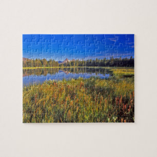 Index Peak weerspiegelt zich in Mud Lake op de Legpuzzel