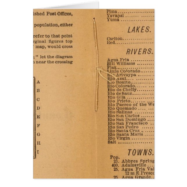 Index Rand McNally's Arizona (Voorkant)