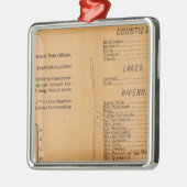 Index Rand McNally's Arizona Metalen Ornament (Links)