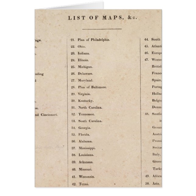 Index van Algemene atlas van de wereld (Voorkant)