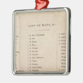 Index van Algemene atlas van de wereld Metalen Ornament (Links)