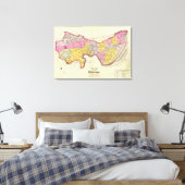 Index van Cambridge Atlas Canvas Afdruk (Insitu (Slaapkamer))