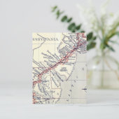 Index van de Borden van de enquête over de wegen Briefkaart (Staand voorkant)