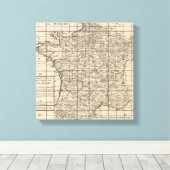 Index van Frankrijk Canvas Afdruk (Insitu (Houten vloer))