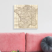 Index van Frankrijk Canvas Afdruk (Insitu (Woonkamer))
