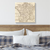 Index van Frankrijk Canvas Afdruk (Insitu (Slaapkamer))