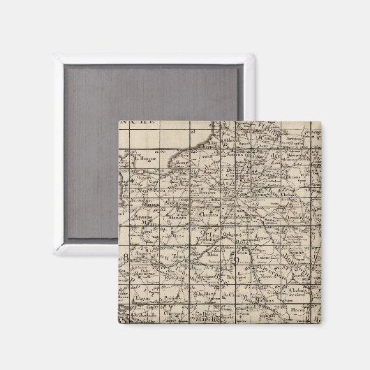 Index van Frankrijk Magneet (Voorkant / Achterkant)