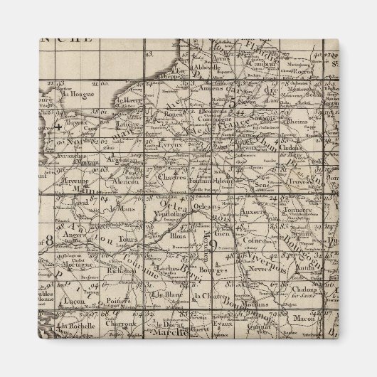 Index van Frankrijk Magneet (Voorkant)