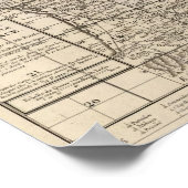 Index van Frankrijk Poster (Hoek)