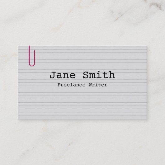 Index Visitekaartje (Voorkant)