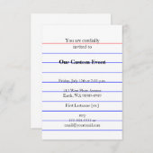 Indexkaart Kaart (Voorkant / Achterkant)