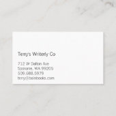 Indexkaart Visitekaartje (Achterkant)