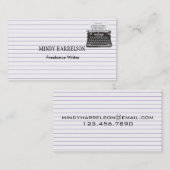 Indexkaart voor gelaagd papier visitekaartje (Voorkant / Achterkant)