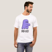 Indi-gost Funny Halloween Indigo Ghost Pun T-shirt (Voorkant volledig)