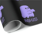 Indi-gost Grappige Halloween Indigo Spook Pun Dark Cadeaupapier (Rol Hoek)