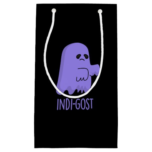 Indi-gost Grappige Halloween Indigo Spook Pun Dark Klein Cadeauzakje (Voorkant)