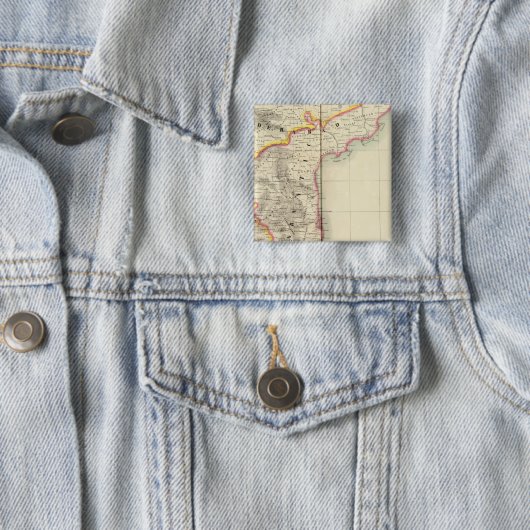 India 103 vierkante button 5,1 cm (In situ)