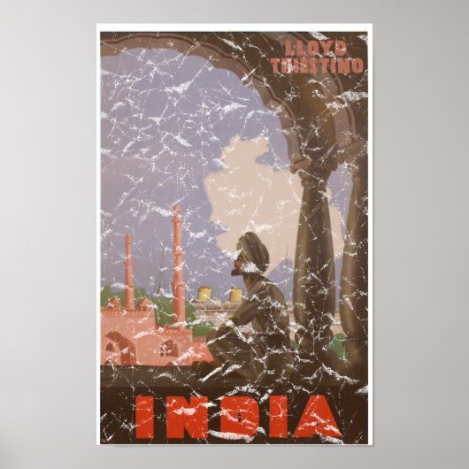 India-1927 - noodsituatie poster (Voorkant)