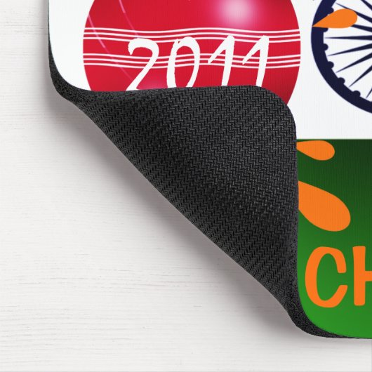 India 2011 ICC Cricket World Cup Champs Mousepad Muismat (Hoek)