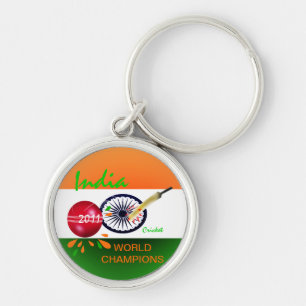 India 2011 ICC Cricket World Cup Champs Sleutelhan Sleutelhanger