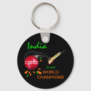 India 2011 ICC WK-kampioenen cricket Sleutelhanger