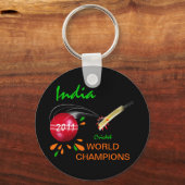 India 2011 ICC WK-kampioenen cricket Sleutelhanger (Voorkant)