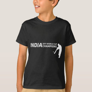 India 2011 World Cup Champions (slagerontwerp in T-shirt