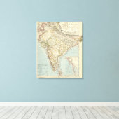 India 2 canvas afdruk (Insitu (Houten vloer))