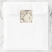 India 3 vierkante sticker (Tas)