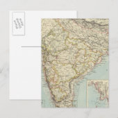 India 5 briefkaart (Voorkant / Achterkant)