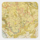 India 7 vierkante sticker (Voorkant)