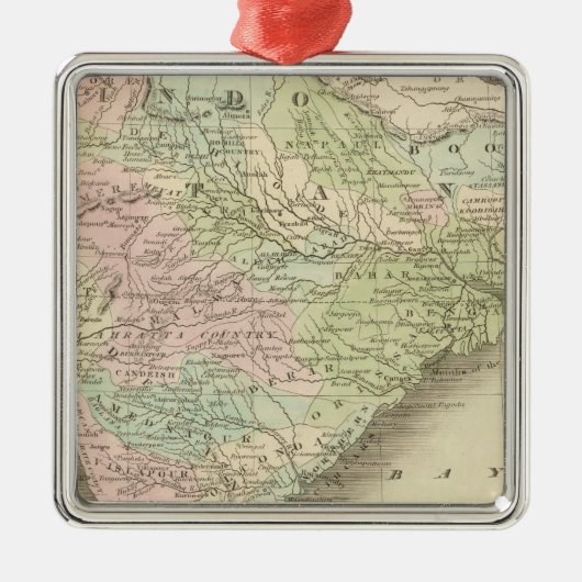 India 9 metalen ornament (Voorkant)