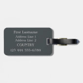 INDIA aangepast bagagelabel (Achterkant horizontaal)