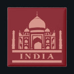 INDIA aangepaste kleurmagneet Magneet<br><div class="desc">Met de functie "aanpassen" kunt u de achtergrondkleur wijzigen in elke gewenste kleur en desgewenst uw eigen tekst toevoegen. Bekijk mijn winkel voor meer Indiase objecten.</div>