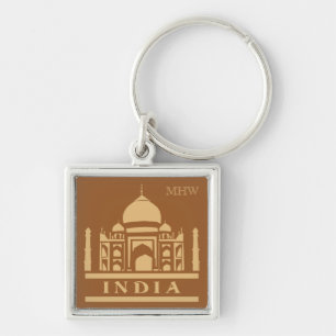 INDIA aangepaste monogram & kleur sleutelhangers