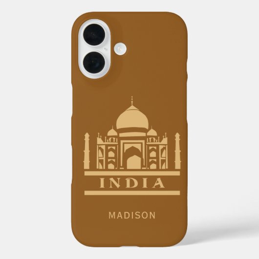 INDIA aangepaste naam & kleur Case-Mate iPhone Case (Achterkant)