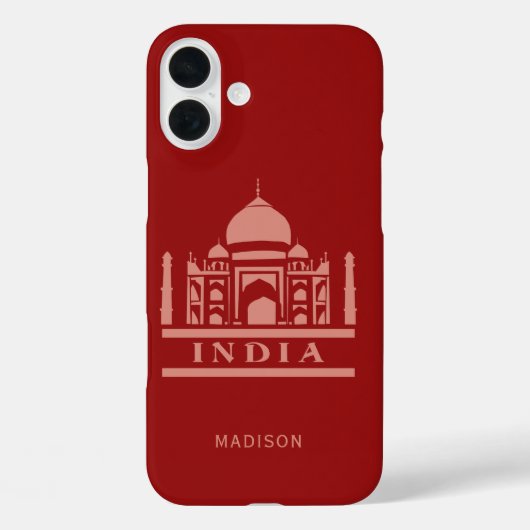 INDIA aangepaste naam & kleur Case-Mate iPhone Case (Achterkant)