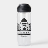 INDIA aangepaste naam Waterfles (Achterkant)