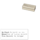 India Airmail  Type Rubber Art Stamp Rubberstempel (Gestempeld)