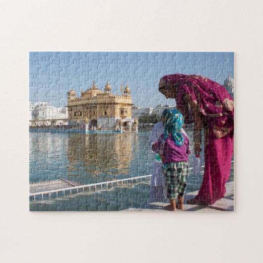 India Amritsar Gouden Tempel. Legpuzzel (Horizontaal)