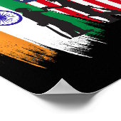 India And America Cricket Patriotic Gift For Final Poster (Hoek)