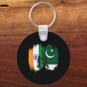 India And Pakistan Cricket Patriotic Gift For Fina Sleutelhanger (Voorkant)