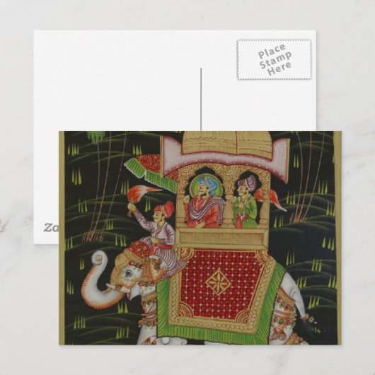 India Art Briefkaart (Voorkant / Achterkant)