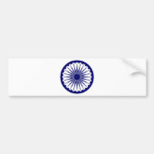 India Ashoka Chakra Bumpersticker (Voorkant)