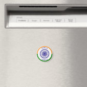 India Ashoka Chakra Cirkelvorm Magneet (Insitu (Vaatwasser))