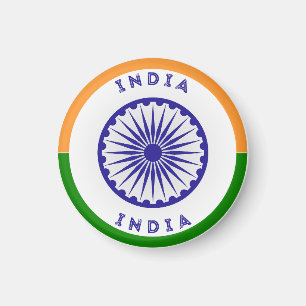 India Ashoka Chakra Cirkelvorm Magneet