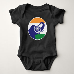 India Aziatische olifant Indiase nationale dierenv Romper