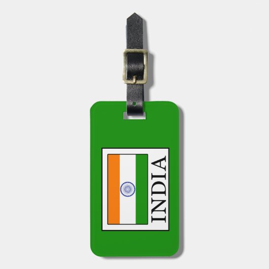 India Bagagelabel (Voorkant verticaal)